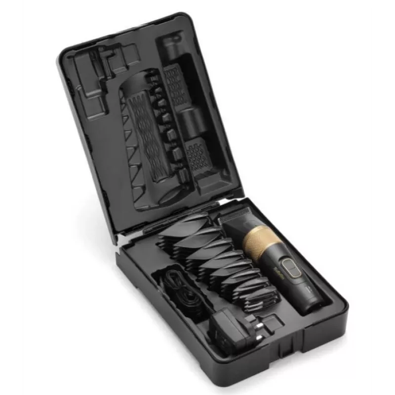 Hair Trimmer BaByliss E987E Gold Granite — rechargeable Li-Ion, 8 length steps, 0.6 mm–28 mm, waterproof