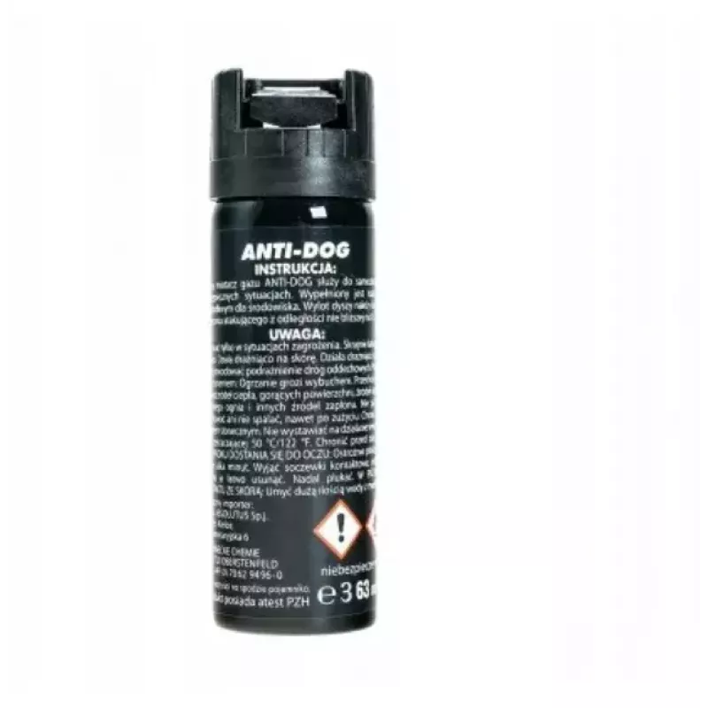 Pipragas TW 1000 koertevastane PIPAR-UDU 63 ml koonus — 63 ml, 2 000 000 SHU, max ulatus 3 m, must
