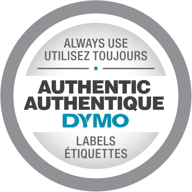 DYMO D1 Durable - Must valgel - 12mm