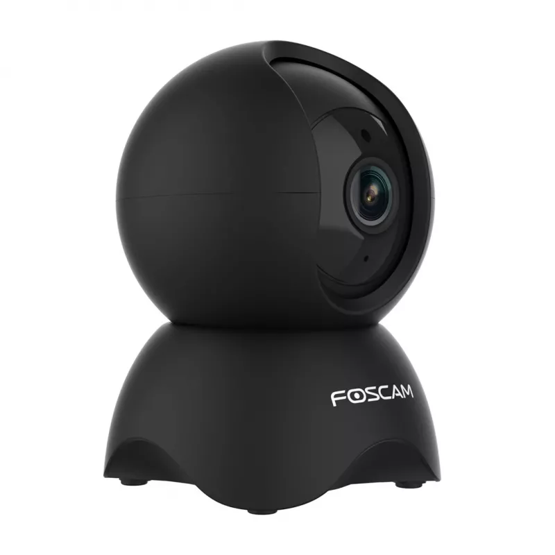 IP turvakaamera Foscam X5, pirnikujuline, 5 MP (2560×1920), Wi‑Fi ja Ethernet, MicroSD kuni 256 GB, 360° pööre/kalle, 6x digitaalne suum, öönägemine 8 m