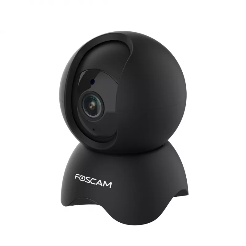 IP turvakaamera Foscam X5, pirnikujuline, 5 MP (2560×1920), Wi‑Fi ja Ethernet, MicroSD kuni 256 GB, 360° pööre/kalle, 6x digitaalne suum, öönägemine 8 m