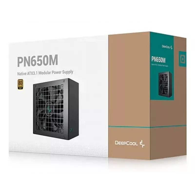 DeepCool PN650M toiteplokk 650 W 20+4 pin ATX ATX Must