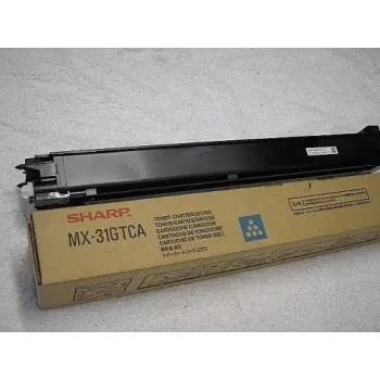 Tonerikassett Sharp MX-31GTCA 10000 lehekülge Tsüaan