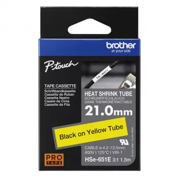 Printeriribbon Brother HSE-651E Must 2,1 cm x 1,5 m