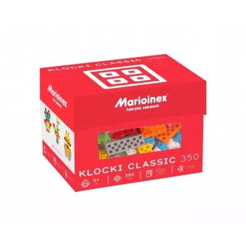 Ehitusklotside komplekt Marioinex Classic 350 tk – ehitusmänguasjade komplekt, 350 tükki
