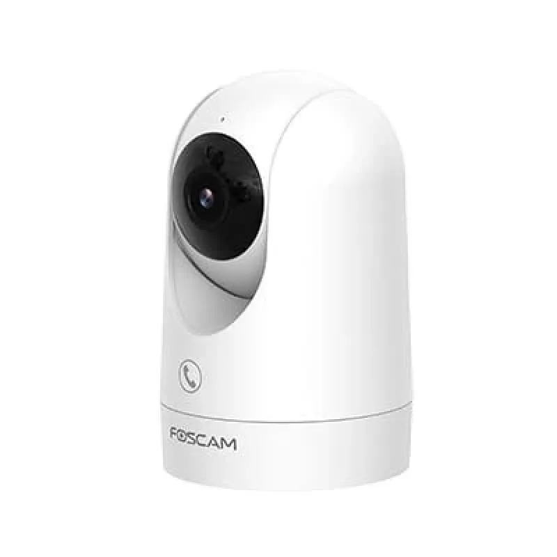 IP-turvakaamera Foscam R8M valge — 8 MP 4K (3840×2160), 2,8 mm klaaslääts, 350° horisontaalne / 150° vertikaalne, 2,4G/5G Wi‑Fi, microSD kuni 256 GB