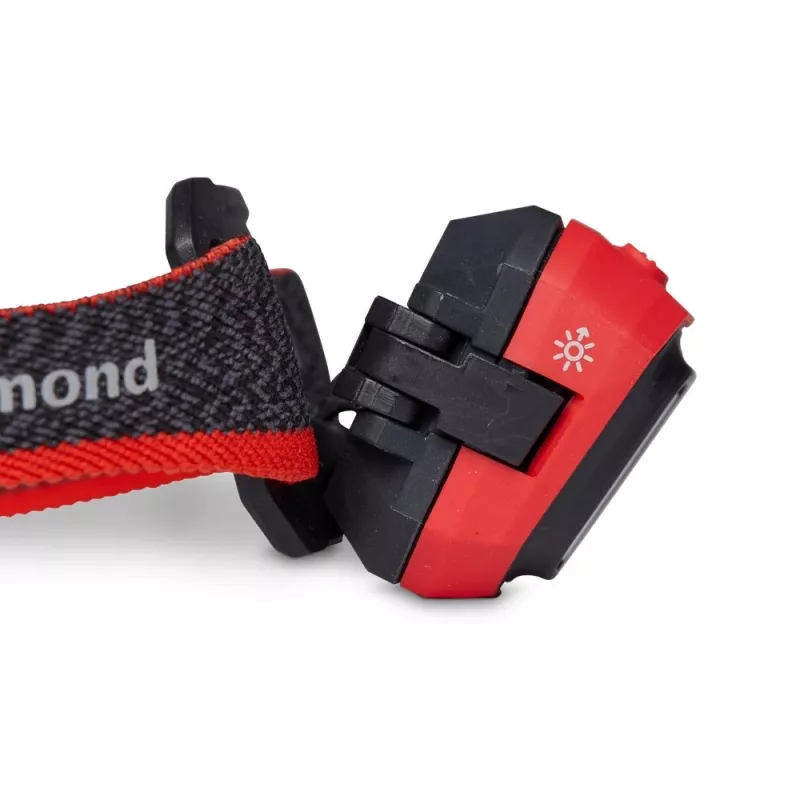 Black Diamond Storm 450 must, punase peapaelaga taskulamp