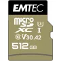 Mälukaart Emtec 512GB MicroSDXC UHS-I ECMSDM512GXC10SP