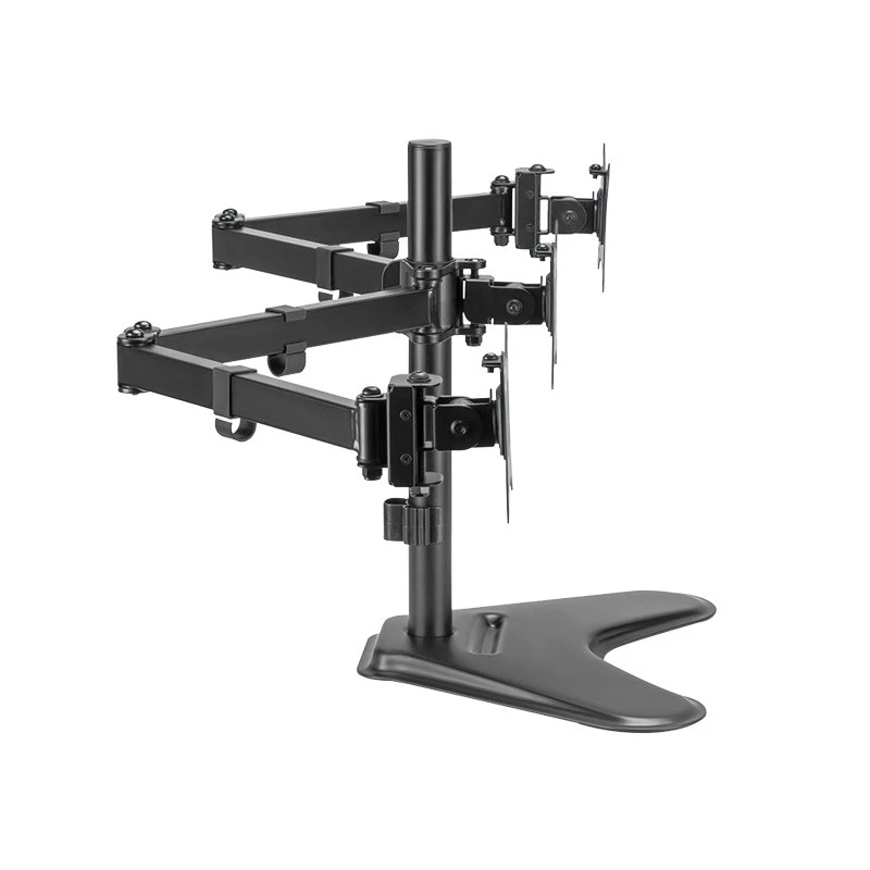 LOGILINK BP0174 Triple monitor mount 17-27inch arm length each 658 mm koos smartphone holder aluminum