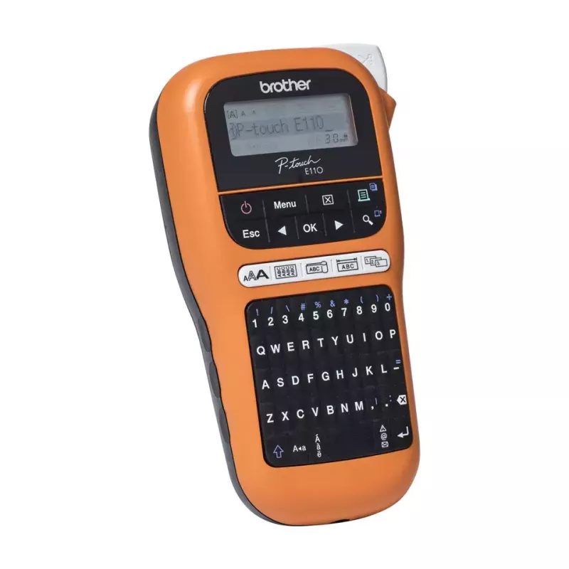 Sildiprinter Brother PT-E110VP otse-termosiirdega Värviline 180 x 180 DPI 20 mm/s TZe QWERTY