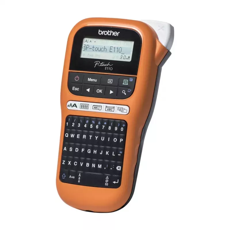 Sildiprinter Brother PT-E110VP otse-termosiirdega Värviline 180 x 180 DPI 20 mm/s TZe QWERTY