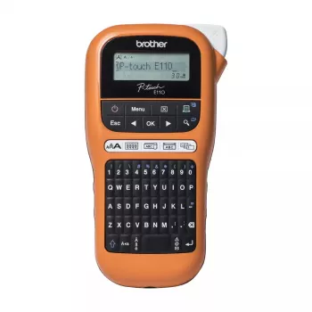 Sildiprinter Brother PT-E110VP otse-termosiirdega Värviline 180 x 180 DPI 20 mm/s TZe QWERTY