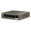 Tenda TEF1105-4-63W võrgulüliti, haldamata Fast Ethernet (10/100) Power over Ethernet (PoE) Laua-/seinakinnitus Hall