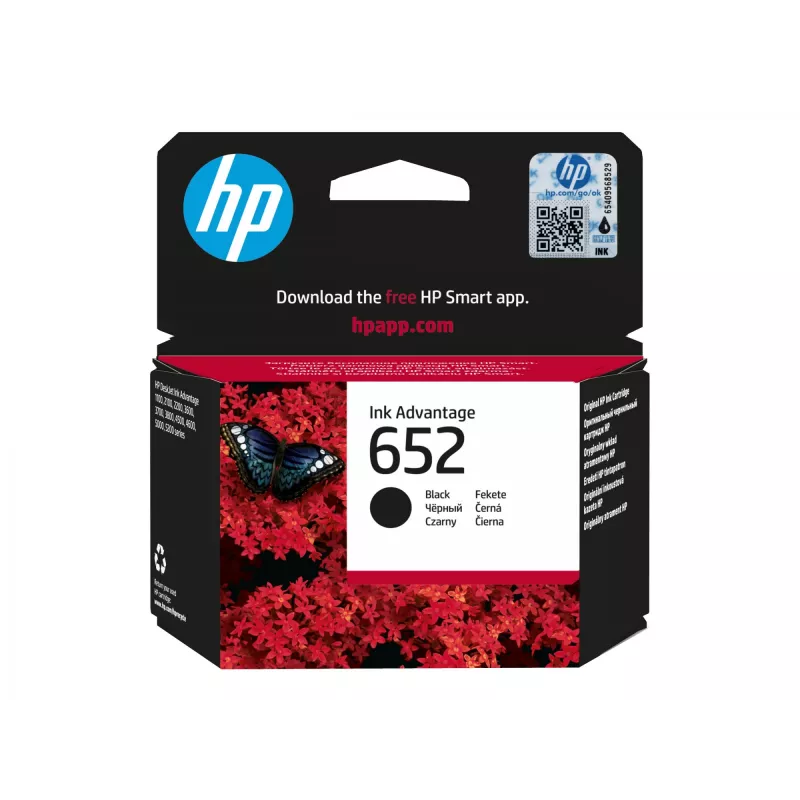 HP 652 must originaalne Ink Advantage'i tindikassett