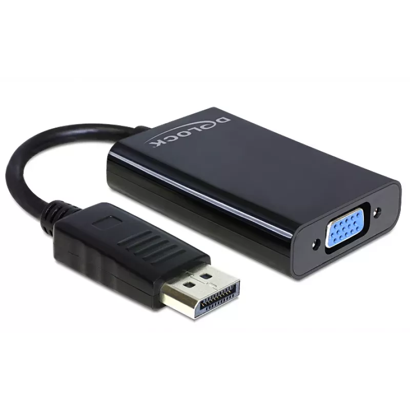 Delock Adapter Displayport isane > VGA 15 pin emane - DisplayPort-adapter - DisplayPort (isane)