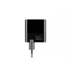 Laadija HAVIT UCLE001 EU GaN kolme pordiga 30 W must — kompaktne USB-laadija 3 pordiga