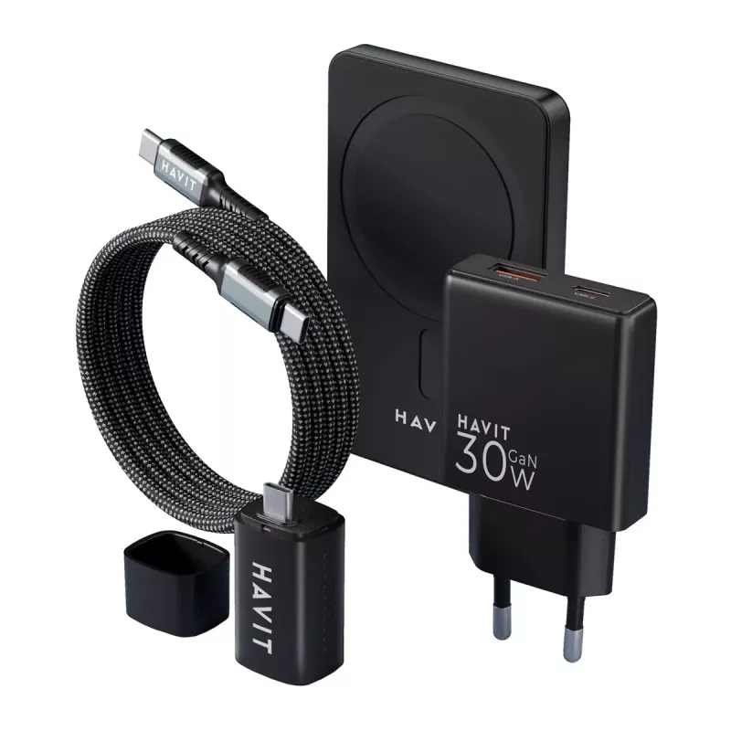 HAVIT Charging Kit 2024 Gift Kit EU – mitmeosaline laadimiskomplekt kaasaskantavatele seadmetele