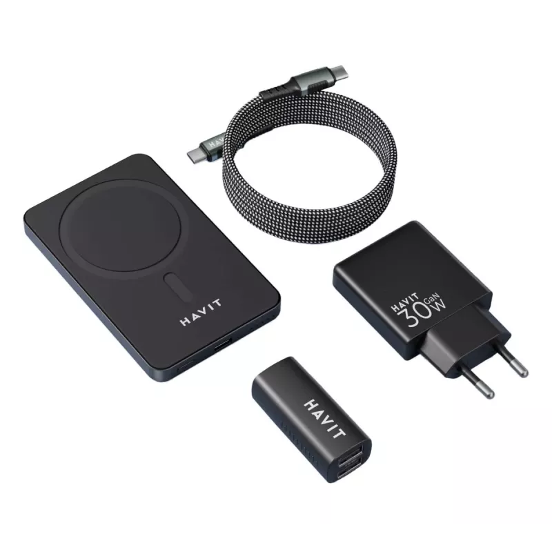 HAVIT Charging Kit 2024 Gift Kit EU – mitmeosaline laadimiskomplekt kaasaskantavatele seadmetele