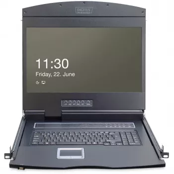 Modulaarne konsool Digitus DS-72211 19-tollise TFT ja puuteplaadiga