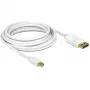 DisplayPort kaabel DeLOCK 83483 Mini DisplayPort 3 m Valge