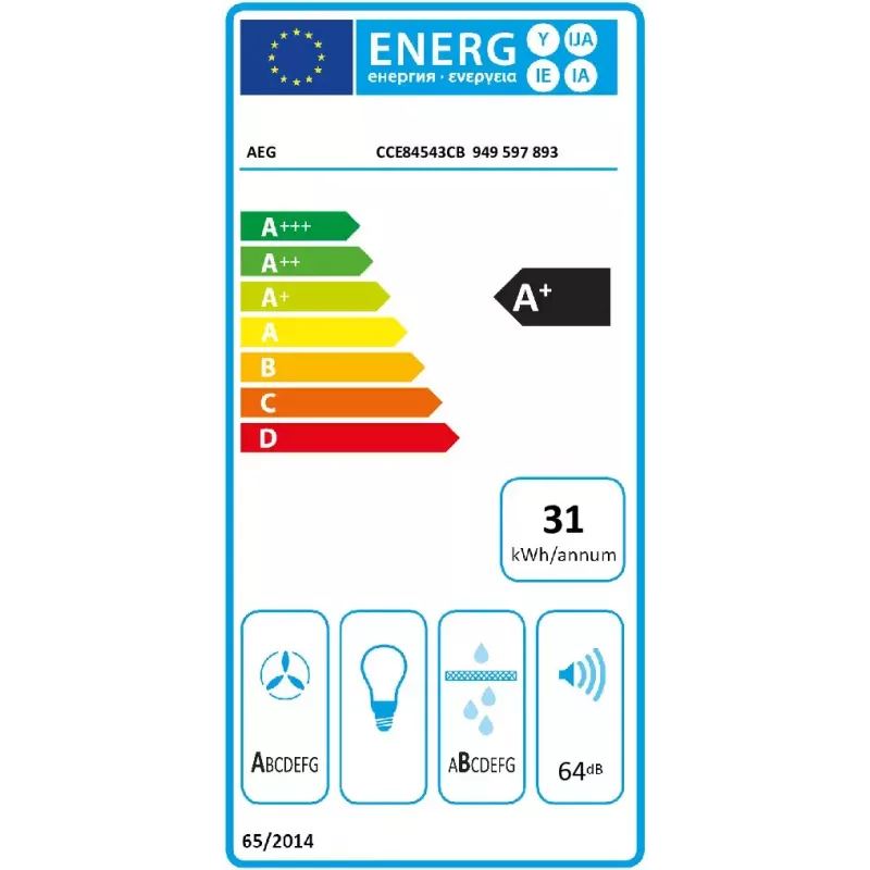 Induktsioonpliit AEG CCE84543CB, 4 keedutsooni, puutetundlik juhtimine