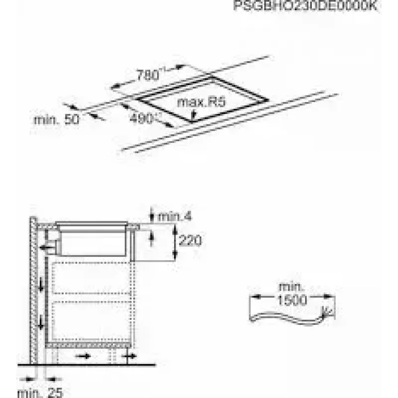 Induktsioonpliit AEG CCE84543CB, 4 keedutsooni, puutetundlik juhtimine