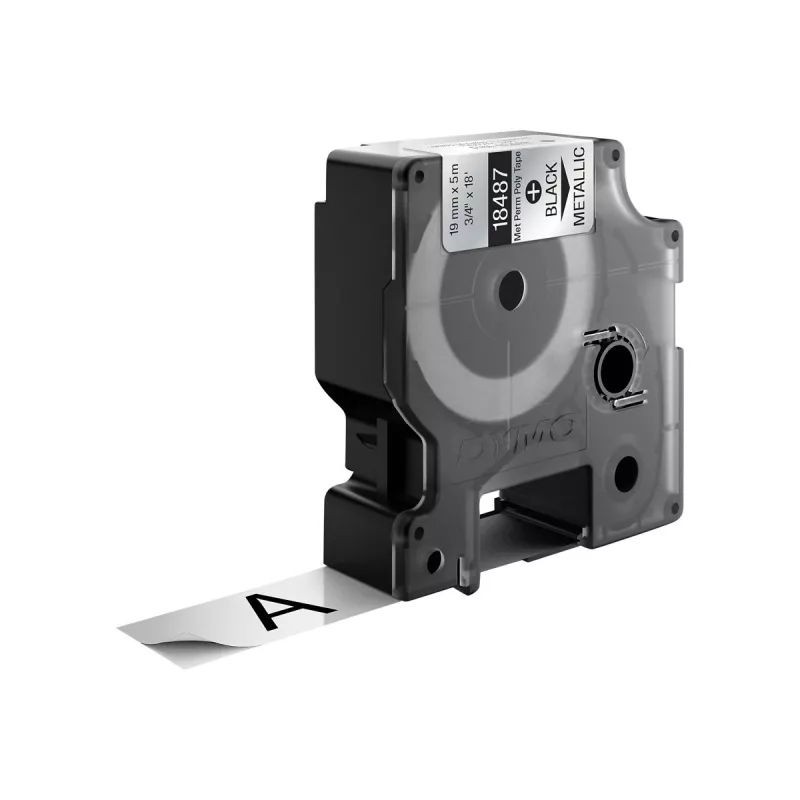DYMO 19 mm RHINO püsiv polüester - must hallile - polüester - D1 - Belgia - karp (S0718200)