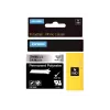 DYMO 19 mm RHINO püsiv polüester - must hallile - polüester - D1 - Belgia - karp (S0718200)