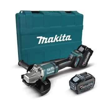 Juhtmeta nurklihvija GA038GT201 XGT 40V sinine must 2x Li-Ion XGT aku 5,0Ah kohver