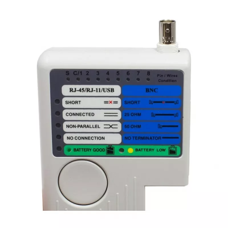 Alcasa GC-N0097 võrgukaabli tester UTP/STP kaablitester Hall (GC-N0097)