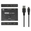 Alcasa HDMI Switcher - HDMI - Schwarz - Metall - 7680 x 4320 - Daten - Gold (GC-M0261)