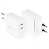 Good Connections GC USB kiirlaadija 140 W GaN-tehnoloogia, 2× USB-C, PD 3.1, QC 5.0, PPS valge – USB kiirlaadija 140 W – nutitelefonidele