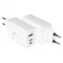 Alcasa PCA-W007W laadija mobiilseadmetele universaalne valge vahelduvvool kiirlaadimine siseruumides (PCA-W007W)