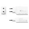 Alcasa PCA-W007W laadija mobiilseadmetele universaalne valge vahelduvvool kiirlaadimine siseruumides (PCA-W007W)