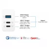 Alcasa PCA-W007W laadija mobiilseadmetele universaalne valge vahelduvvool kiirlaadimine siseruumides (PCA-W007W)
