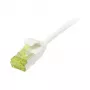 patch-kaabel RJ45, CAT6A 500Mhz, 10m, valge, U/FTP, slimline ümmargune d=3,8mm, TPE/LSZH(Superflex), AWG32, Cat.7 toorkabliga, Synergy 21 (S217329V3)