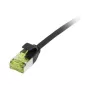 patch-kaabel RJ45, CAT6A 500Mhz, 3m, must, U/FTP, õhuke ümmargune d=3,8mm, TPE/LSZH(Superflex), AWG32, Cat.7 toorkaabliga, Synergy 21 (S217316V3)