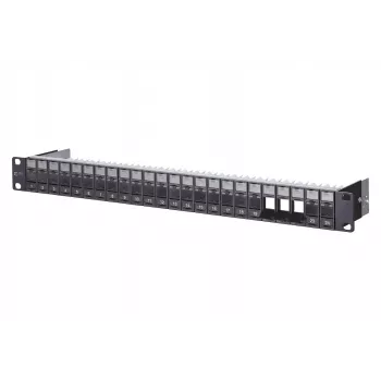 METZ CONNECT BTR E-DAT C6A Module 24 Port 180°M - Patchpaneel - Must - 1U - 24 Porti (130920-BK-E)