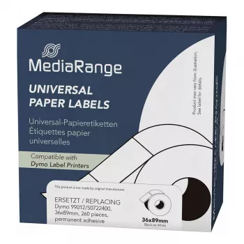 MediaRange Mitmeotstarbelised paberist sildid MRDY99012 36x89mm 260 tk