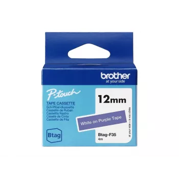 Sildistamislint Brother BTAG-F35 Valge lillal 1,2 cm 4 m