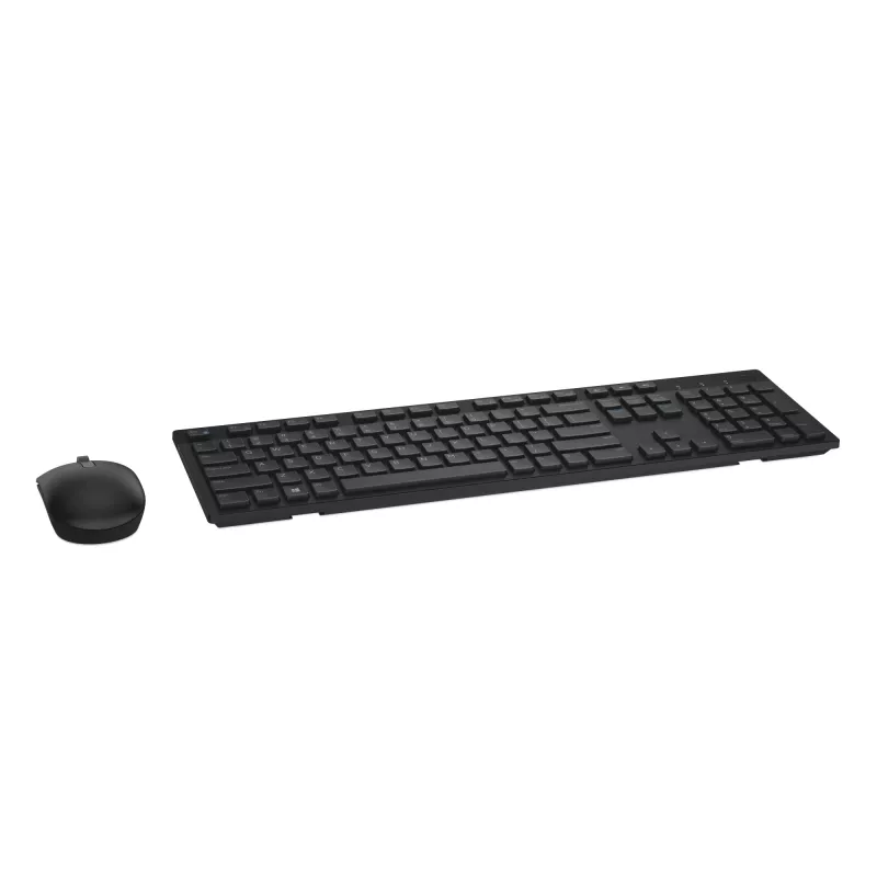 Dell KM636 - klaviatuuri ja hiire komplekt - juhtmevaba - 2,4 GHz - QWERTZ - saksa - must