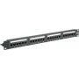 Patch Panel - Rack mountable - CAT 6a - UTP - RJ-45 X 24 - Must - 48.3 cm (1 toll)