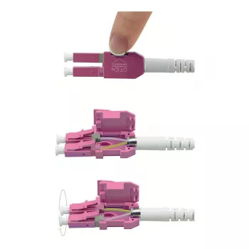 ROLINE LWL-Cable UNIBOOT Multimode 50/125µm OM4 LC Duplex 5m - kaabel - Multimode Fibre