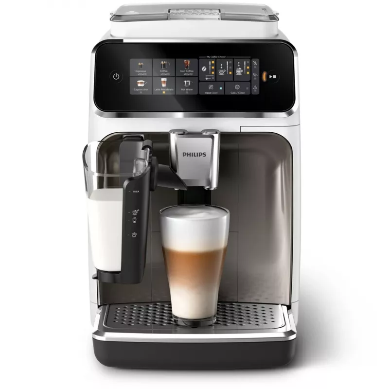 Espressomasin Philips EP3343/90 — täisautomaatne, 2 tassi, 15 bar, keraamiline veski, 275 g oa punker, piimapaak, TFT-puuteekraan