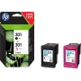 HP 301 - 2-pakend - Must, Värviline (tsüaan, magenta, kollane)
