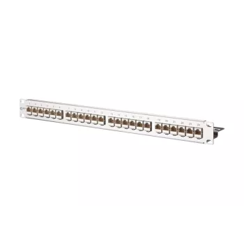 METZ CONNECT E-DAT Moodul 24x8(8) 1HE Paigaldusraam Cat.6A roostevabast terasest - Paigaldusraam - 1U - 24 porti (130921-E)