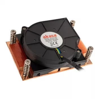 Õhk-CPU jahuti Akasa AK-CC1109BP01 77 mm ventilaatoriga, topelt kuullaager, Socket AM4, must/vaskne