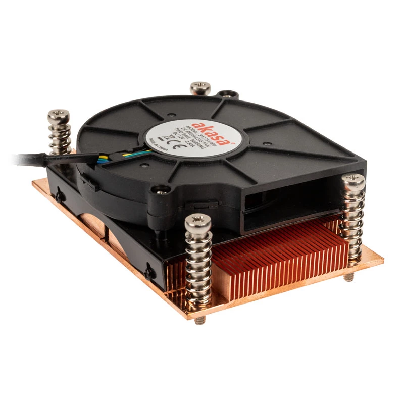 Õhk-CPU jahuti Akasa AK-CC1109BP01 77 mm ventilaatoriga, topelt kuullaager, Socket AM4, must/vaskne