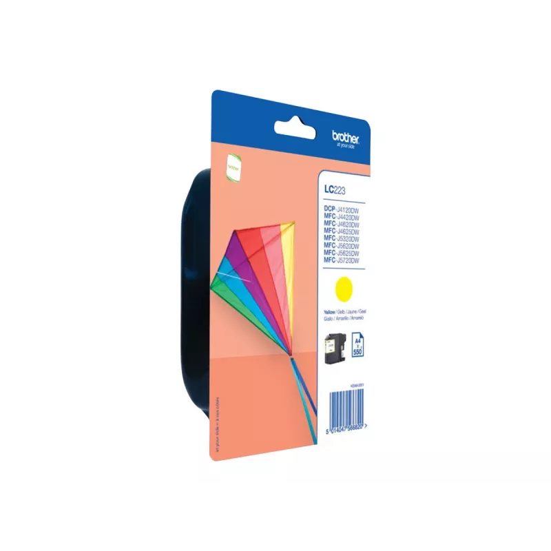 Brother LC223YBP - Gelb - Original - Blisterverpackung - Tintenpatrone - für Brother DCP-J4120, J562, MFC-J4420, J4620, J4625, J480, J5320, J5625, J57