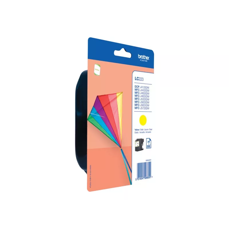 Brother LC223YBP - Gelb - Original - Blisterverpackung - Tintenpatrone - für Brother DCP-J4120, J562, MFC-J4420, J4620, J4625, J480, J5320, J5625, J57